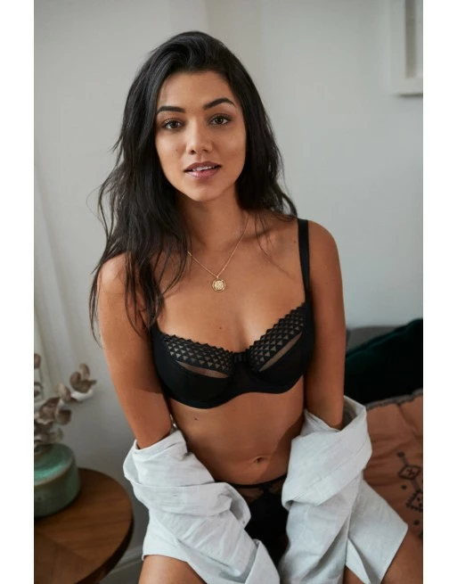 Cleo By Panache Asher Balconnet BH Kleine En Grote Maten 60-85 Cup D Tot J - Zwart - 9971 - Afbeelding 4