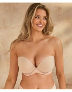 Cleo By Panache Faith Plunge Strapless BH Kleine En Grote Maten 60-85 - Latte Cup D Tot H - 10660