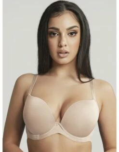 Cleo By Panache Faith Voorgevormde Plunge BH Kleine En Grote Maten 60-85 Cup D Tot H - Latte - 10666