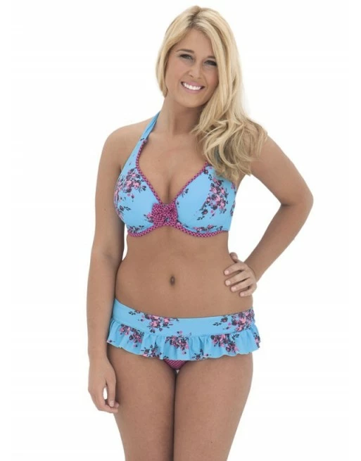 Curvy Kate Swim Beach Bloom Halter Bikini Beha Grote Cupmaten - Topaz Floral - CS2121 - Afbeelding 3