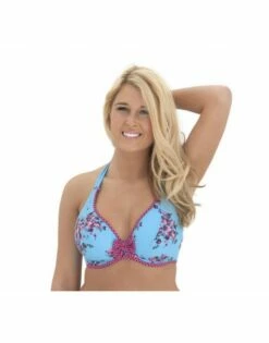 Curvy Kate Swim Beach Bloom Halter Bikini Beha Grote Cupmaten - Topaz Floral - CS2121