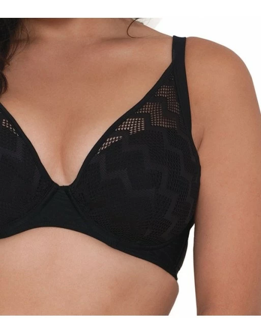 Curvy Kate Swim Hi Voltage Voorgevormde Plunge Bikini Grote Cupmaten - Zwart - CS4151 - Afbeelding 3