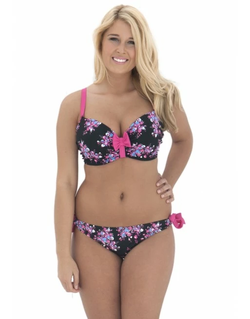 Curvy Kate Swim Moonflower Voorgevormde Bikini Beha Grote Cupmaten - Black Floral - CS2511 - Afbeelding 3