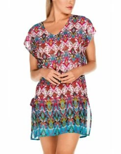 Dolores Cortés Kaftan Met Korte Mouw En Geknoopte Taille - 2706 - 3212