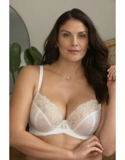 Panache Ana Plunge BH Kleine En Grote Maten + Grote Cupmaat D Tot J / T. 60-85 - Wit - 9396