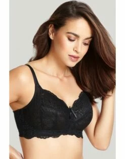 Panache Andorra BH Zonder Beugel Kleine En Grote Maten 60-90 Cup D Tot J - Zwart - 5671