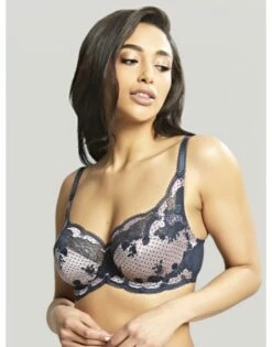 Panache Clara Hele Cup Beha Grote Cupmaten D - J / T. 65-90 - Navy/Pearl - 7255