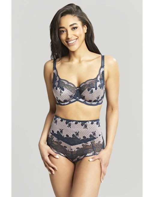 Panache Clara Hele Cup Beha Grote Cupmaten D - J / T. 65-90 - Navy/Pearl - 7255 - Afbeelding 4