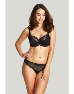 Panache Clara String Kleine - Grote Maten 34-46 - Charcoal/Black - 7259