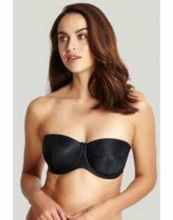 Panache Evie Strapless Bandeau BH Kleine En Grote Maten 65-90 Cup D Tot H - Zwart - 5320