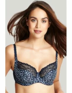 Panache Jasmine Balconnet BH Kleine En Grote Maten 60-85 Cup D Tot K - Animal Navy - 6951