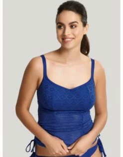 Panache Swim Anya Crochet Tankini Grote Cupmaten D - M / T. 65-85 - French Blue - SW1259