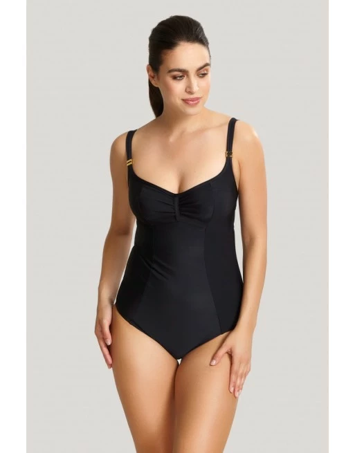 Panache Swim Anya Riva Badpak Kleine En Grote Maten 65-90 Cup D Tot K - Zwart - SW1300