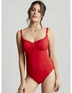 Panache Swim Anya Riva Badpak Kleine En Grote MatenGrote Maten 65-90 Cup D Tot K - Fiery Red - SW1300