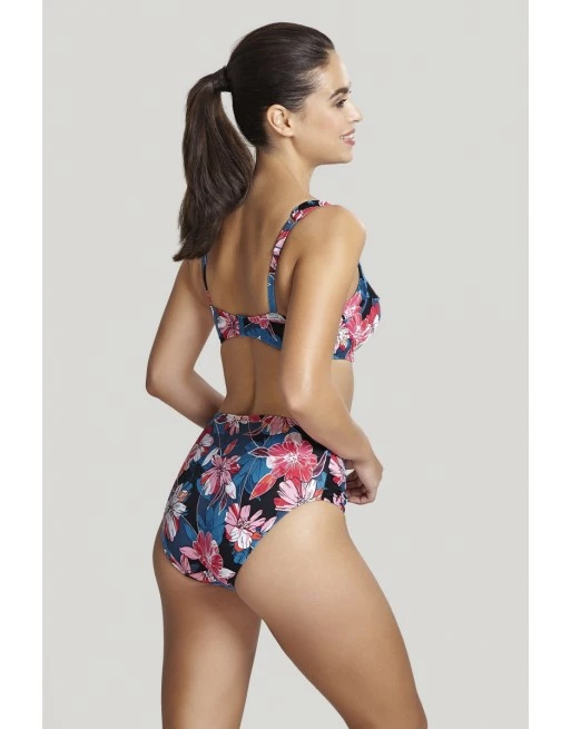 Panache Swim Anya Riva Print Hele Cup Bikini BH Kleine En Grote Maten 65-85 Cup D Tot K - Blue Floral - SW1405 - Afbeelding 5
