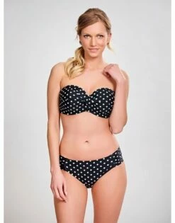 Panache Swim Anya Spot Bikini Slip Kleine - Grote Maten 34-46 - Black&White - SW1019