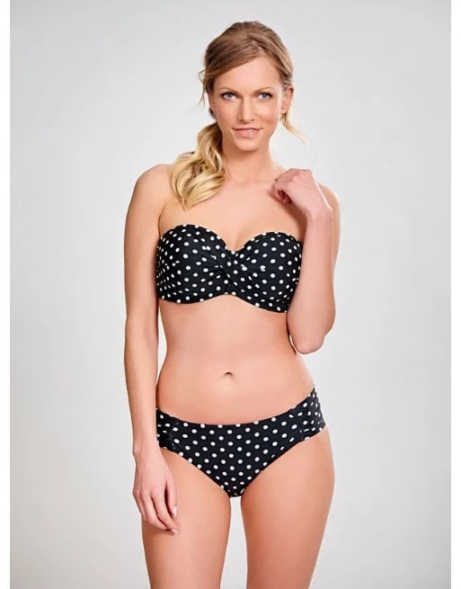 Panache Swim Anya Spot Bikini Slip Kleine - Grote Maten 34-46 - Black&White - SW1019