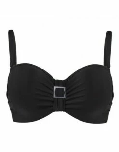 Panache Swim Anya Strapless Bandeau / Multiway Bikini Beha Grote Cupmaten - Zwart - SW0883