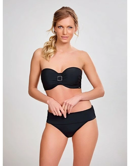 Panache Swim Anya Strapless Bandeau / Multiway Bikini Beha Grote Cupmaten - Zwart - SW0883 - Afbeelding 5
