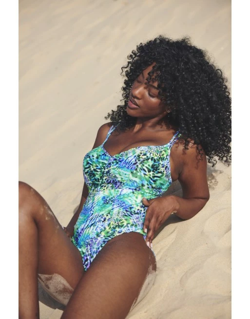 Panache Swim Cape Verde Badpak Kleine En Grote Maten 65-85 Cup D Tot K - Wild Animal - SW1660 - Afbeelding 3