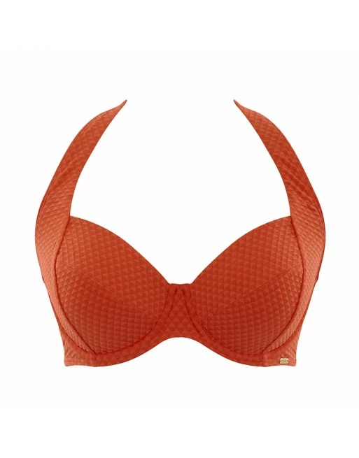 Panache Swim Echo Halter Bikini Beha Grote Cupmaten - Orange - SW1325 - Afbeelding 2
