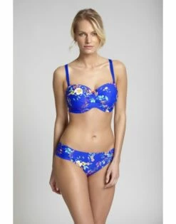 Panache Swim Florentine Bikini Slip - Cobalt Floral - SW1059