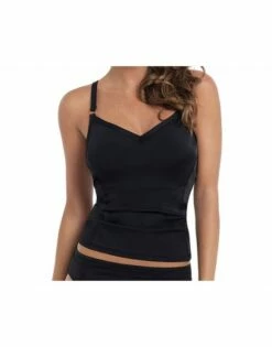 Panache Swim Isobel Tankini Grote Cupmaten Zwart - SW0761
