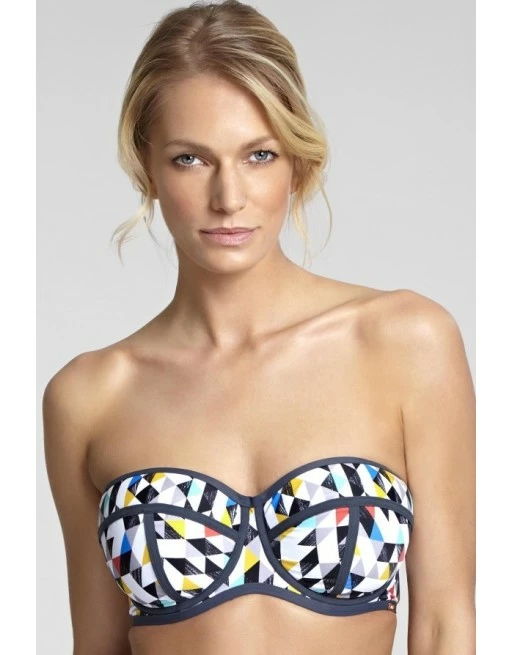 Panache Swim Jolee Bandeau Bikini Beha Grote Cupmaten - Harlequin - SW1203 - Afbeelding 2