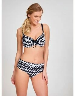 Panache Swim Leila Midi Bikini Slip Kleine - Grote Maten 34-46 - Ikat Zig Zag - SW1028
