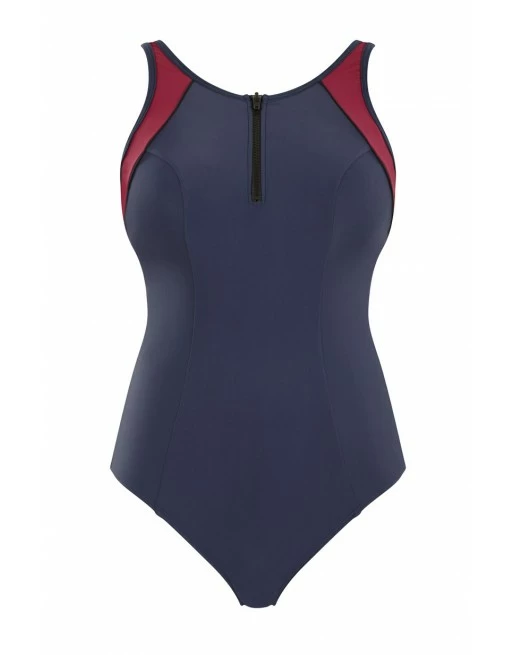 Panache Swim Limitless Balconnet Badpak Kleine En Grote Maten 65-85 Cup D Tot K - Navy/Orchid - SW1600 - Afbeelding 6