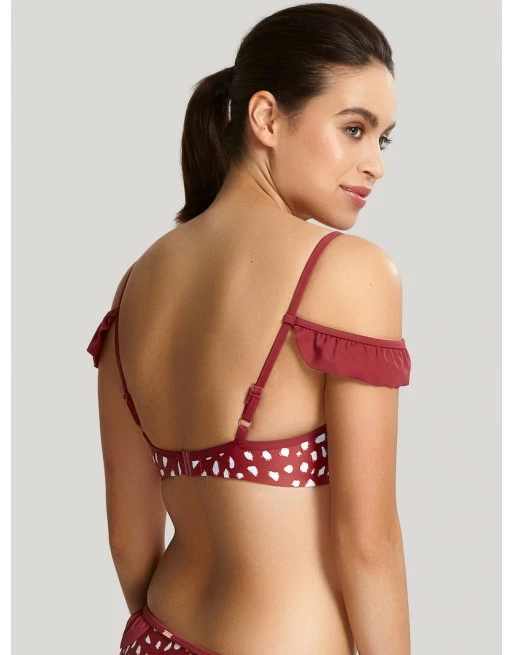 Panache Swim Mila Plunge Bikini Beha Grote Cupmaten Brick Red - SW1344 - Afbeelding 6