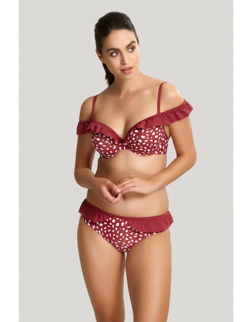 Panache Swim Mila Plunge Bikini Beha Grote Cupmaten Brick Red - SW1344 - Afbeelding 7