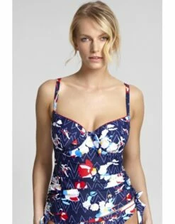 Panache Swim Milano Tankini Grote Cupmaten - Zig Zag Floral - SW1151