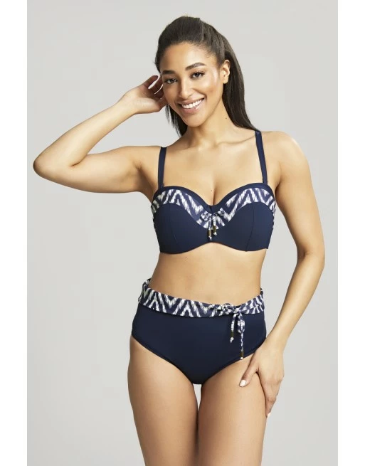 Panache Swim Oceana Midi Bikini Slip Kleine - Grote Maten T. EU34-46 - Navy - SW1547