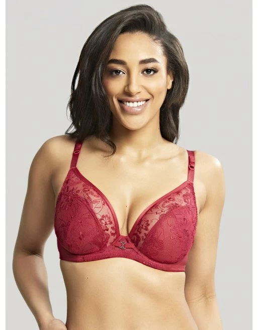 Panache Yasmin Plunge Beha Grote Cupmaten D - J / T. 60-85 - Ruby - 10646 - Afbeelding 2