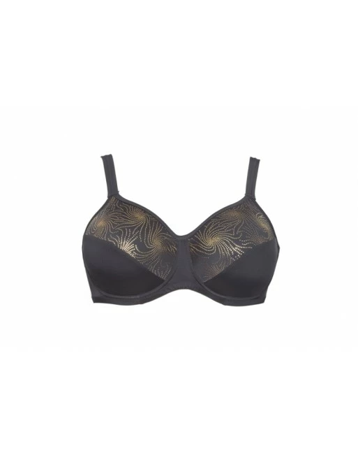 Plaisir Hele Cup Bikini Beha Grote Maten 90-95 Cup E - H - Black Golden - T0051 - Afbeelding 5