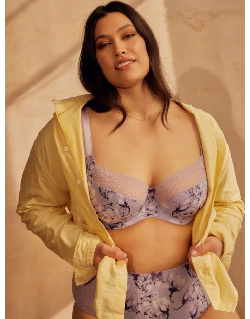 Sculptresse Chi Chi Balconnet BH Grote Cupmaten D - HH / T. 75-105 - Spring Lilac - 7695 - Afbeelding 6