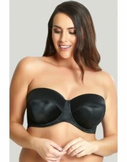 Sculptresse Dana Strapless Bandeau BH Grote Cupmaten D - J / T. 75-105 - Zwart - 9670