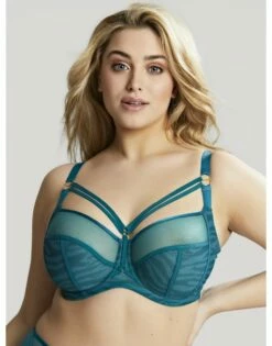 Sculptresse Dionne BH Grote Cupmaat DD Tot K / T. 80-105 - Teal Animal - 9695