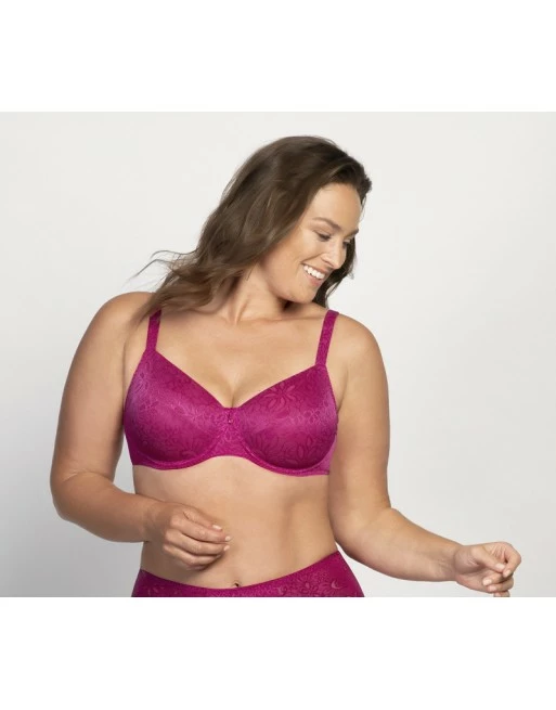 Ulla Dessous Alice Hele Cup BH Kleine En Grote Maten 70-110 Cup B Tot G - Fuchsia - 3823 - Afbeelding 3