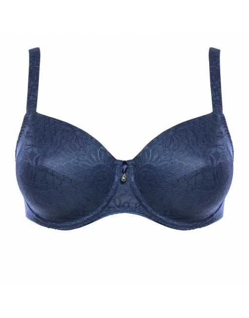 Ulla Dessous Alice Hele Cup BH Kleine En Grote Maten 70-110 Cup H Tot I - Indigo - 3825 - Afbeelding 3