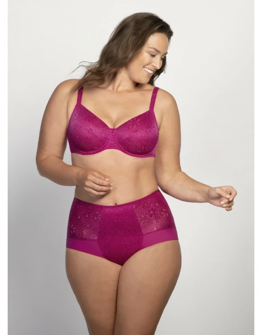 Ulla Dessous Alice Hele Cup BH Kleine En Grote Maten 70-90 Cup K - L - Fuchsia - 3826 - Afbeelding 6