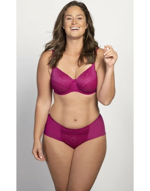 Ulla Dessous Alice Hele Cup BH Kleine En Grote Maten 70-90 Cup K - L - Fuchsia - 3826 - Afbeelding 7