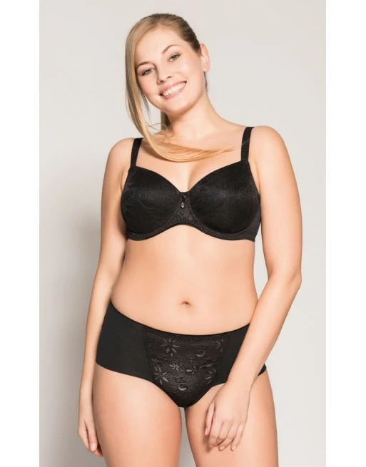 Ulla Dessous Alice Hele Cup BH Kleine En Grote Maten 70-90 Cup K - L - Zwart - 3826 - Afbeelding 6
