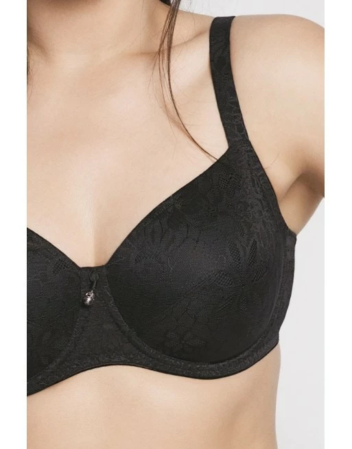 Ulla Dessous Alice Hele Cup BH Kleine En Grote Maten 70-90 Cup K - L - Zwart - 3826 - Afbeelding 7