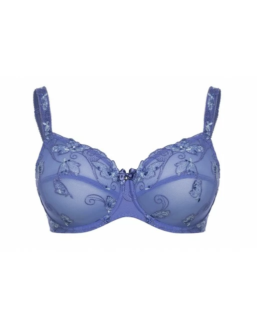 Ulla Dessous Carla Hele Cup BH Kleine - Grote Maten 70-120 Cup B Tot G - Hyacint Blauw - 2123 - Afbeelding 3