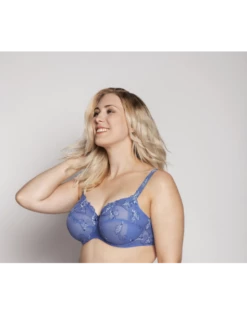 Ulla Dessous Carla Hele Cup BH Kleine - Grote Maten 70-120 Cup B Tot G - Hyacint Blauw - 2123