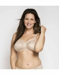 Ulla Dessous Carmen BH Zonder Beugel Kleine En Grote Maten 75-130 Cup B Tot I - Cappuccino - 2528