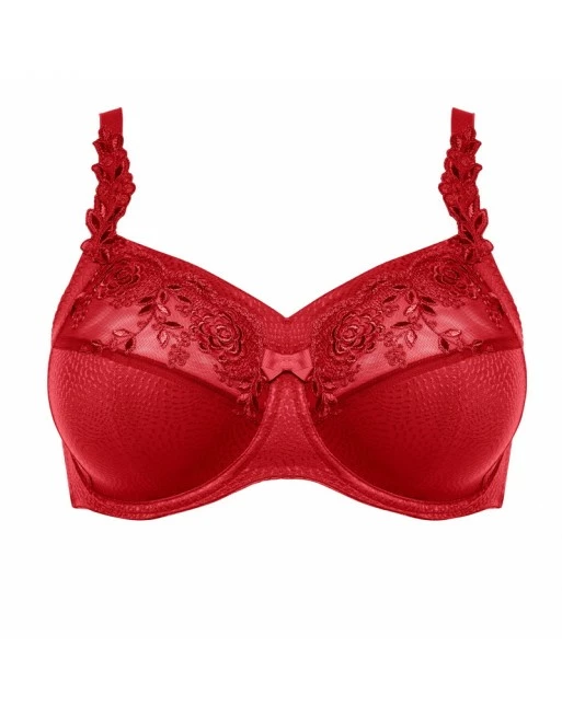 Ulla Dessous Ella Hele Cup BH Kleine En Grote Maten 75-120 Cup D Tot M - Rood - 3625 - Afbeelding 2