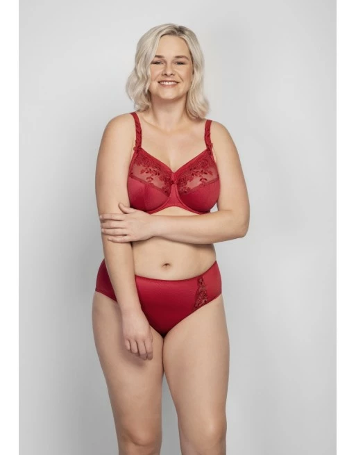 Ulla Dessous Ella Hele Cup BH Kleine En Grote Maten 75-120 Cup D Tot M - Rood - 3625 - Afbeelding 3